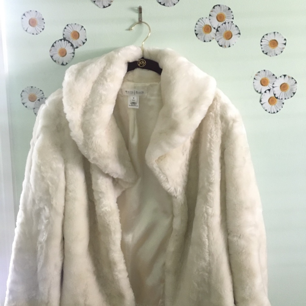 White House Black Market Fur Jacket